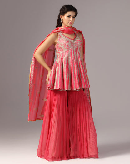 Pink Kashmiri Set