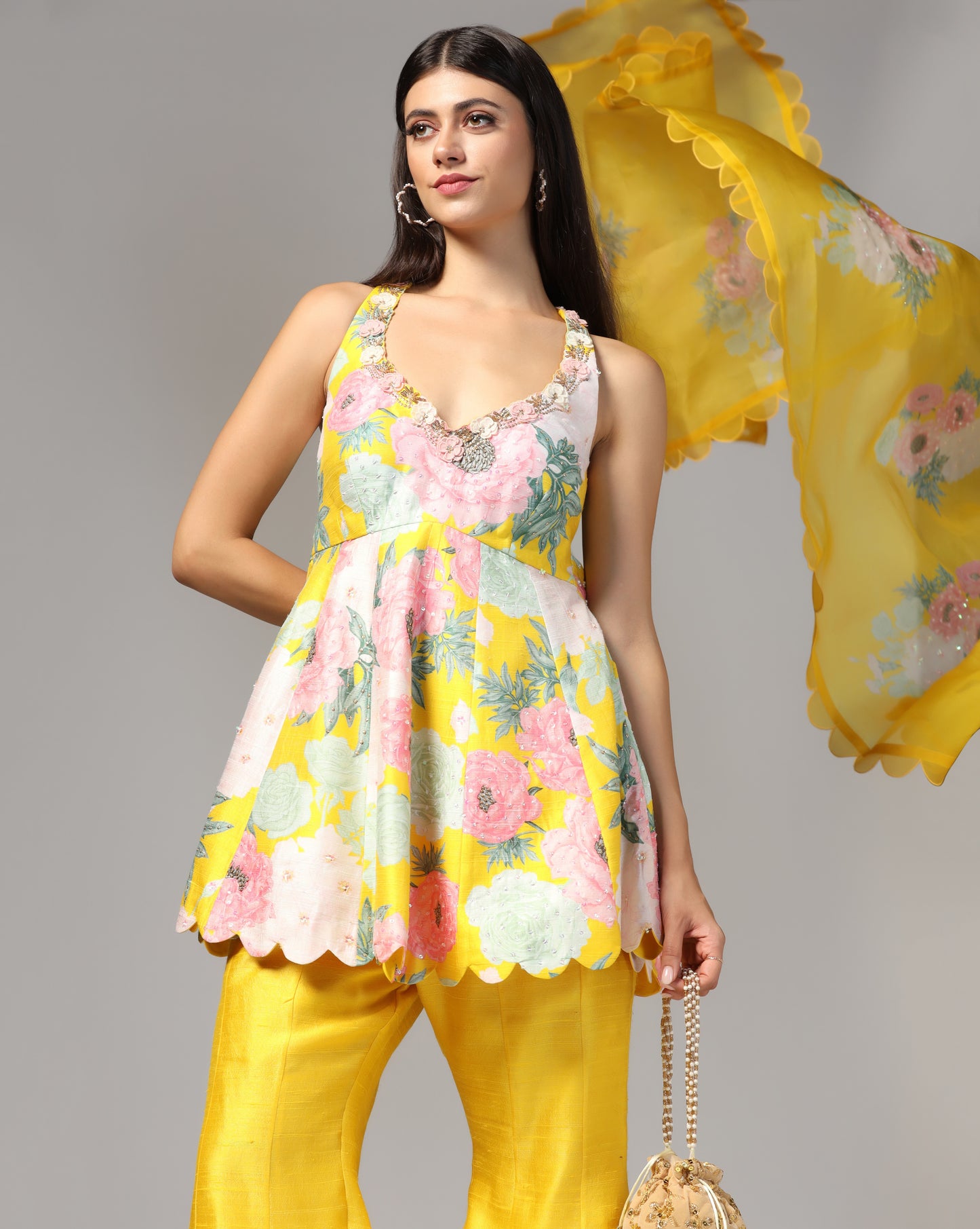 Yellow Floral Set