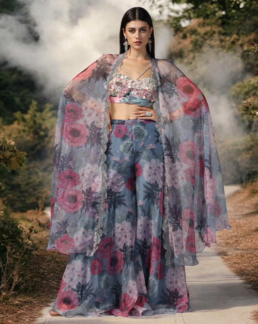 Floral Cape Set