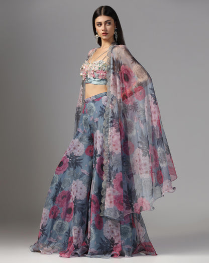 Floral Cape Set