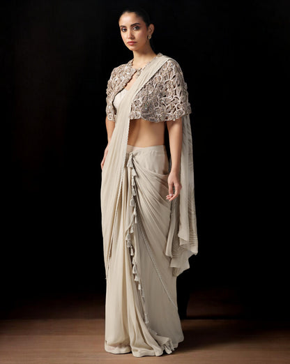 Saree with Short Jacket