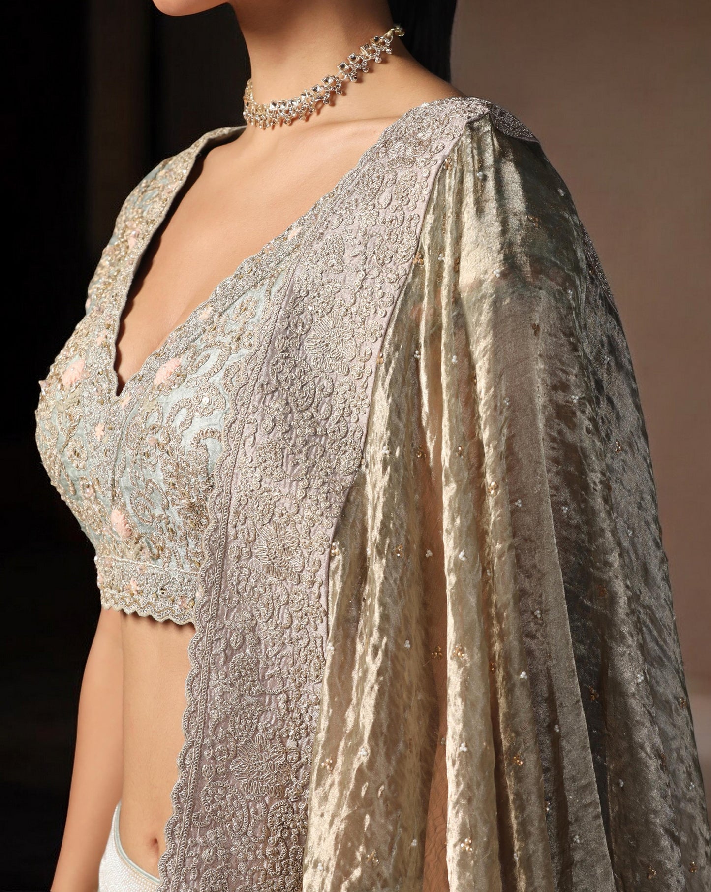 Gold Leaf Lehenga