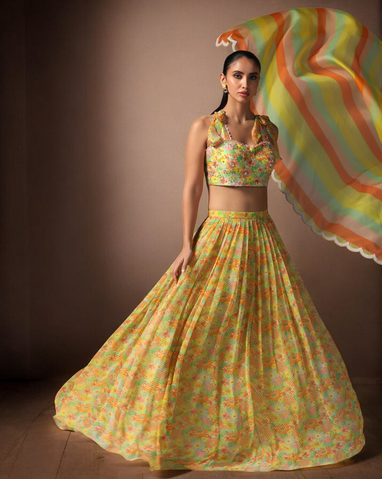 Printed Lehenga set