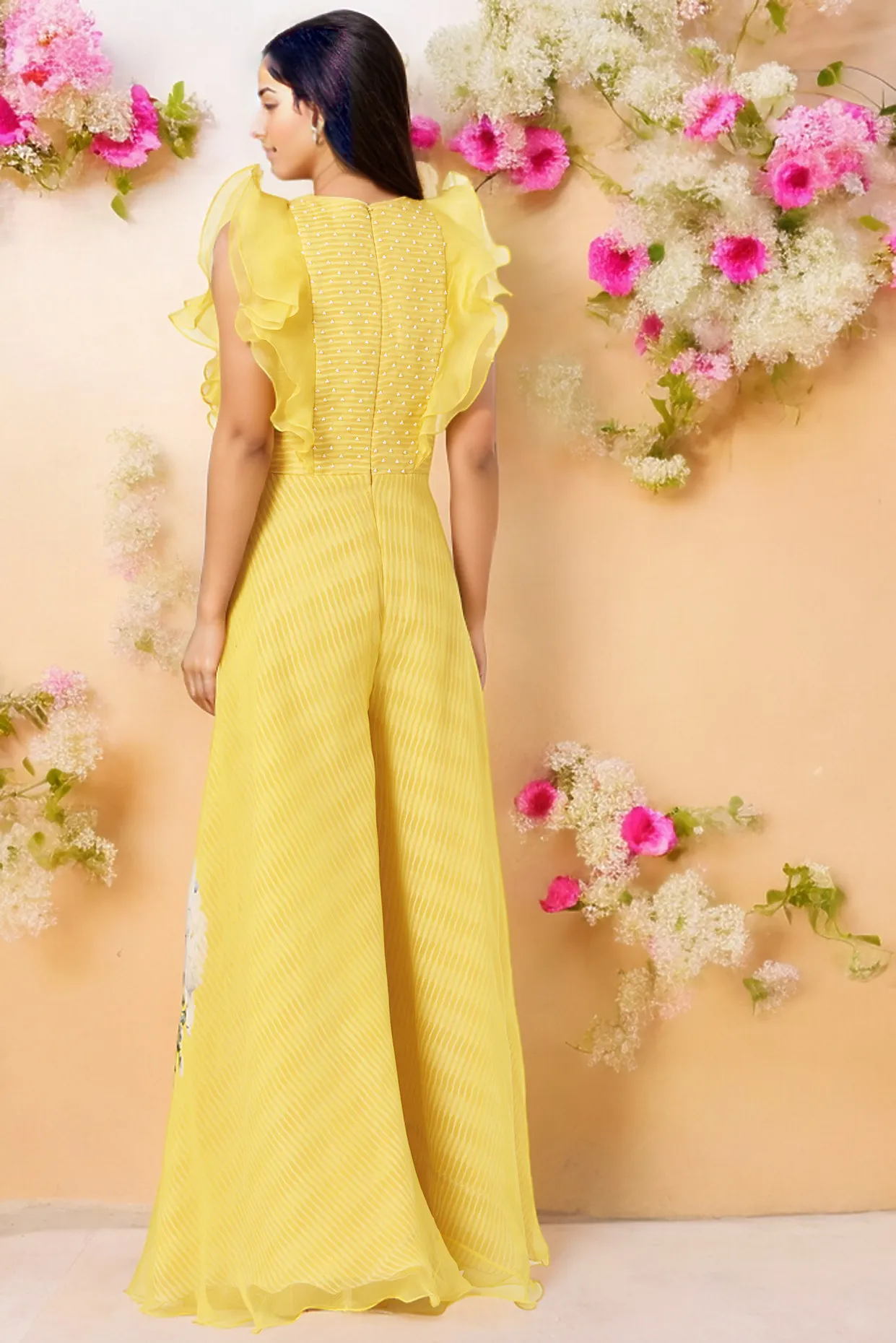 Magnolia Yellow Chiffon Jumpsuit