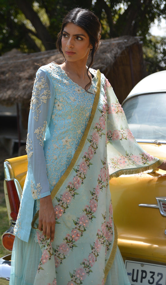 MOTI JAAL RAW SILK SUIT